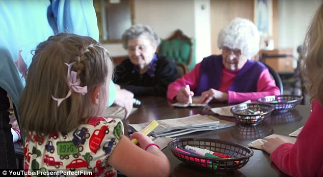The children break the cycle of loneliness and boredom common in care homes.