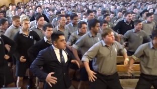 This Haka is an awesome tribute to their retiring teacher.