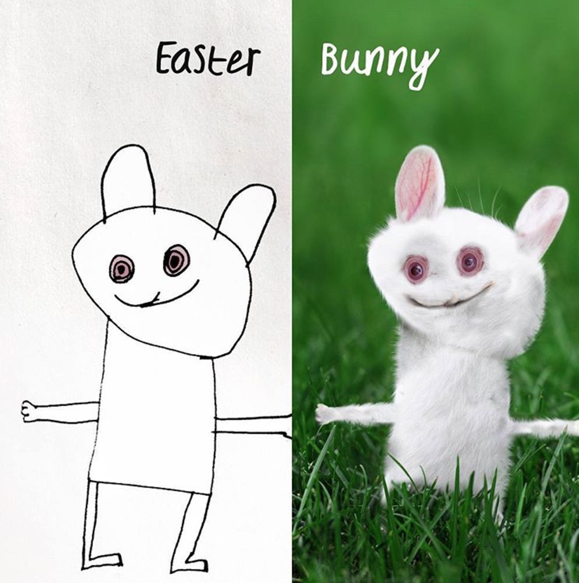 Happy Easter from Things I Have Drawn
(Here's a bunny I saw on the lawn)