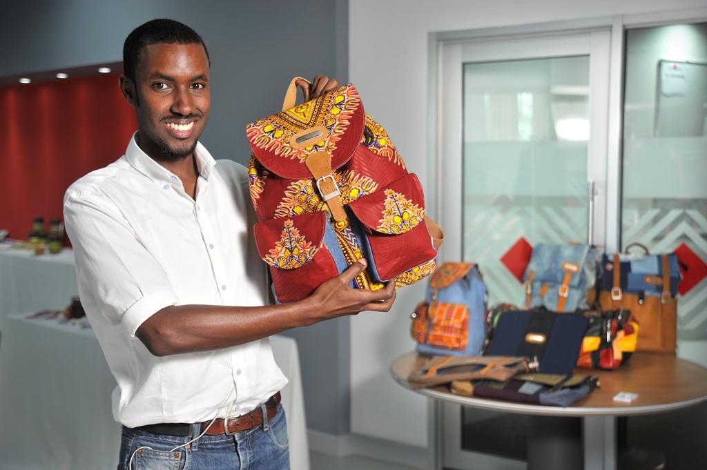 This Kenyan entrepreneur upcycles old clothes into uniquely eye-catching and functional bags