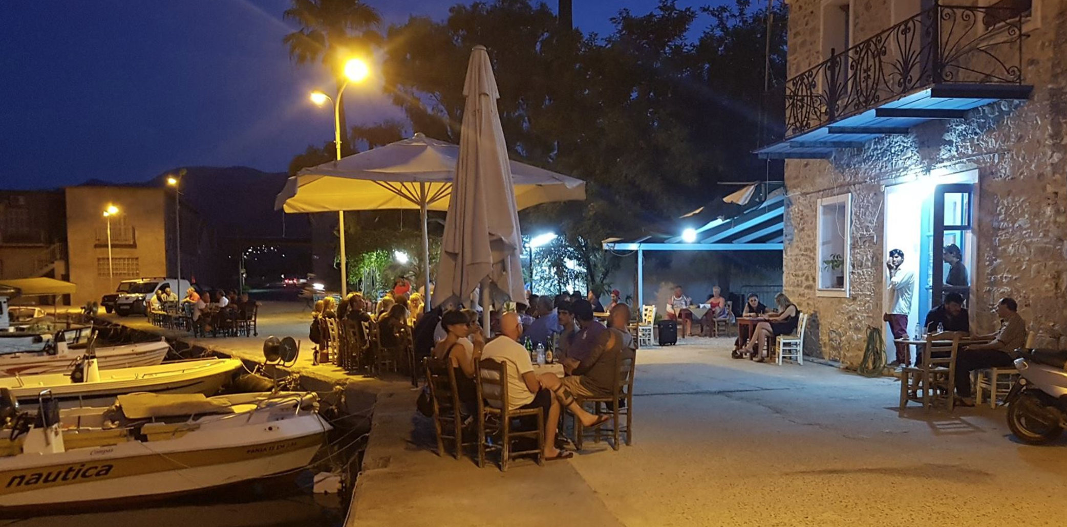 It bothered Nikos and Katherina to see people eating on the ground as if they were subhuman. This was not a something the couple wanted to be a part of. Instead, they began taking the refugees out of the camps to eat with them as guests in their restaurant, family style.