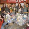 Plastic Attack! Protesting shoppers dump excess plastic packaging at supermarket checkout