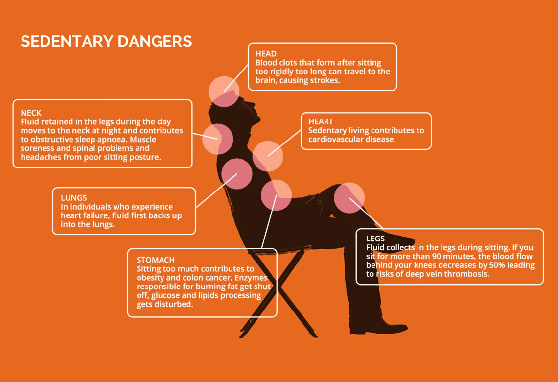 6 Dangers of Sitting All Day - How Harmful Is Sitting Too Much?