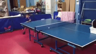 Many offices these days have a table tennis table in their breakout area for the employees. You can just as well take a break from work and treat yourself to a game of table tennis for as little as 15 minutes!