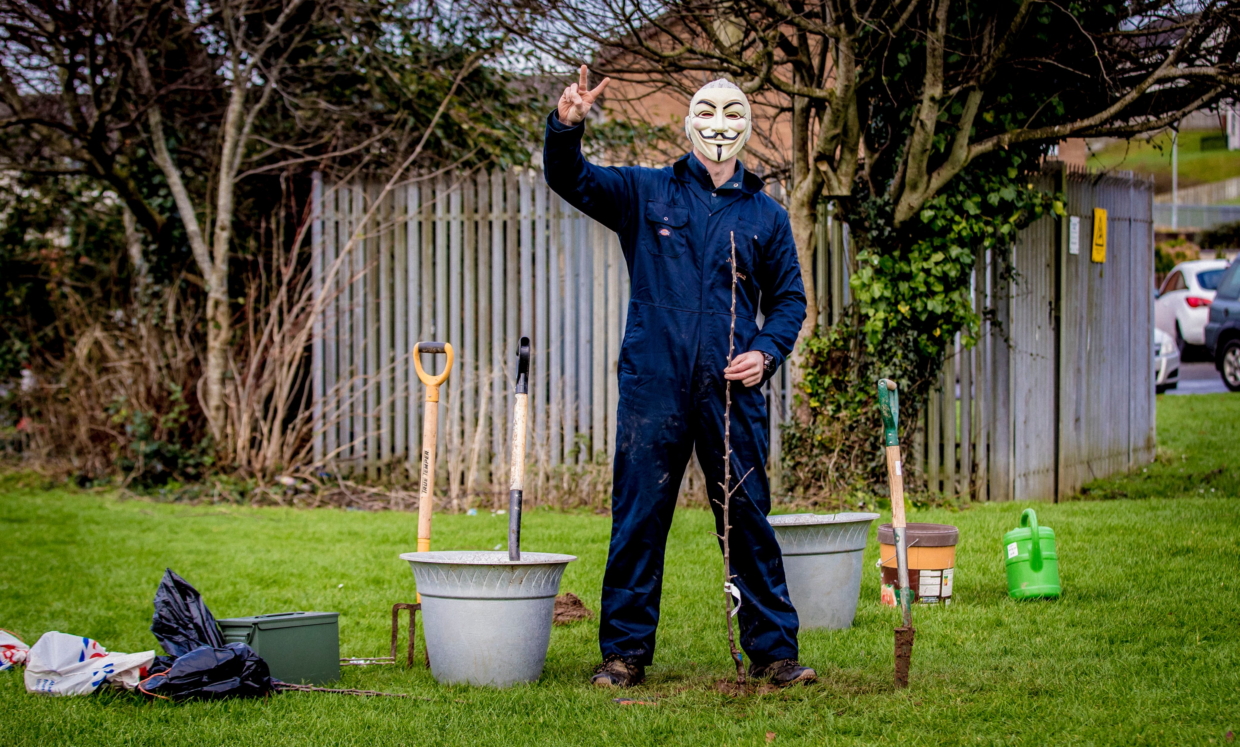 “I don't want to cause any problems, but the feeling I get planting trees is wonderful. It always makes me smile, charges my soul and keeps my head in a good place.“