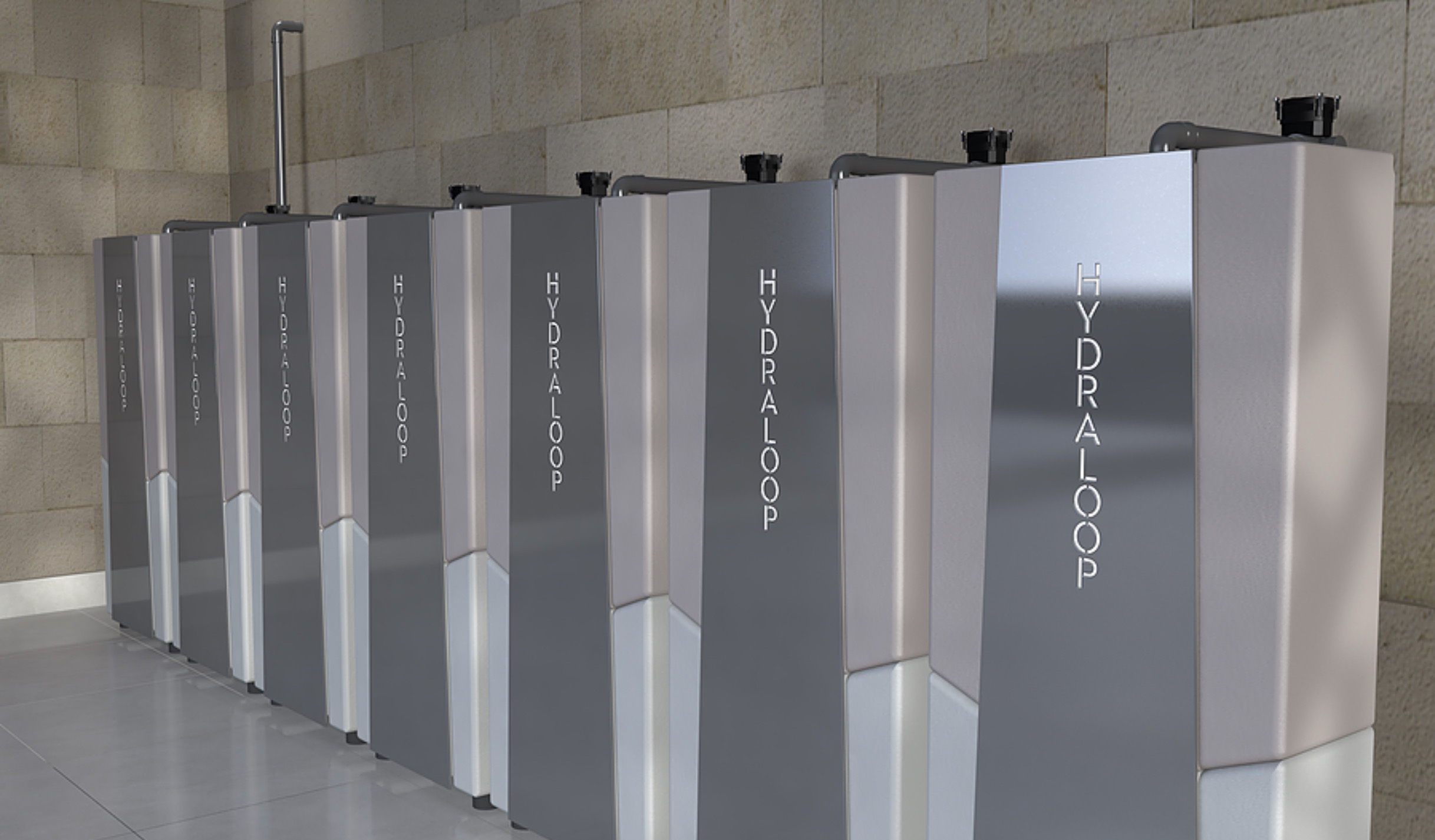 By installing a Hydraloop Cascade set-up in the main building of a hotel, centrally collected water from hand basins, baths and showers can be collected and reused for toilet flushing, garden irrigation and pool top up. With a Hydraloop Cascade the required capacity can easily be configured by the amount of Hydraloop units that are interconnected into one Hydraloop Cascade recycling plant. Hydraloop offer made to measure solutions for your project with a maximum water recycling capacity of 1.585 gallons/6000 liters day.
